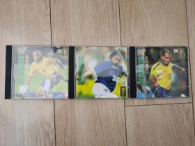 足球VCD光盘 98世界足球 三张合售