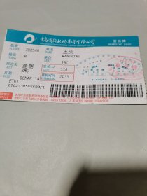过期机票（背面 2014青岛世界园艺博览会）