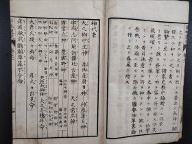 线装《日本略史》卷一  1873年出版  老课本