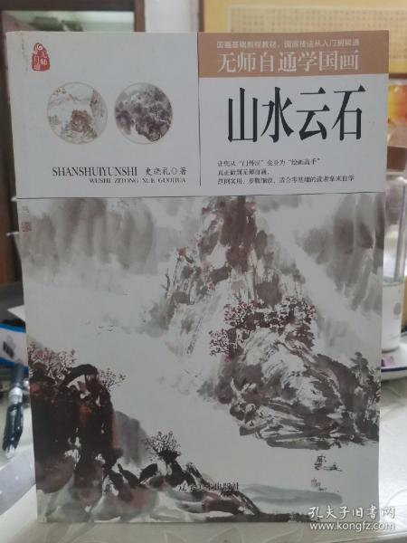 无师自通学国画——山水云石