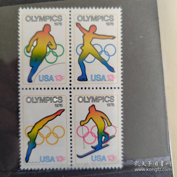 USAn美国1976 第12届冬奥会 新 4全 外国邮票