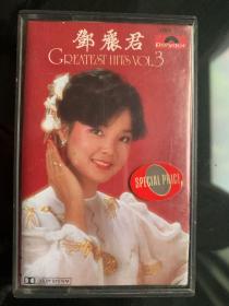 原版磁带《邓丽君  GREATEST  HITS VOL3》原盒 港版专辑  Polygram  Records Ltd.Hong Kong出品 封面纸+歌词纸90品 磁带95品  发行编号：3199 321  发行时间：19820301