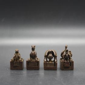 铜印章，四大神兽