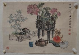 小品花鸟画孔小瑜（款）包手绘