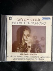 库塔格gyorgy kurtag，works for soprano作品集，原版cd盘面完好