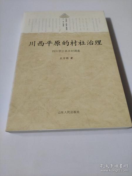 川西平原的村社治理：四川罗江县井村调查