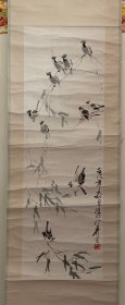 赵维时国画（106厘米x34厘米）