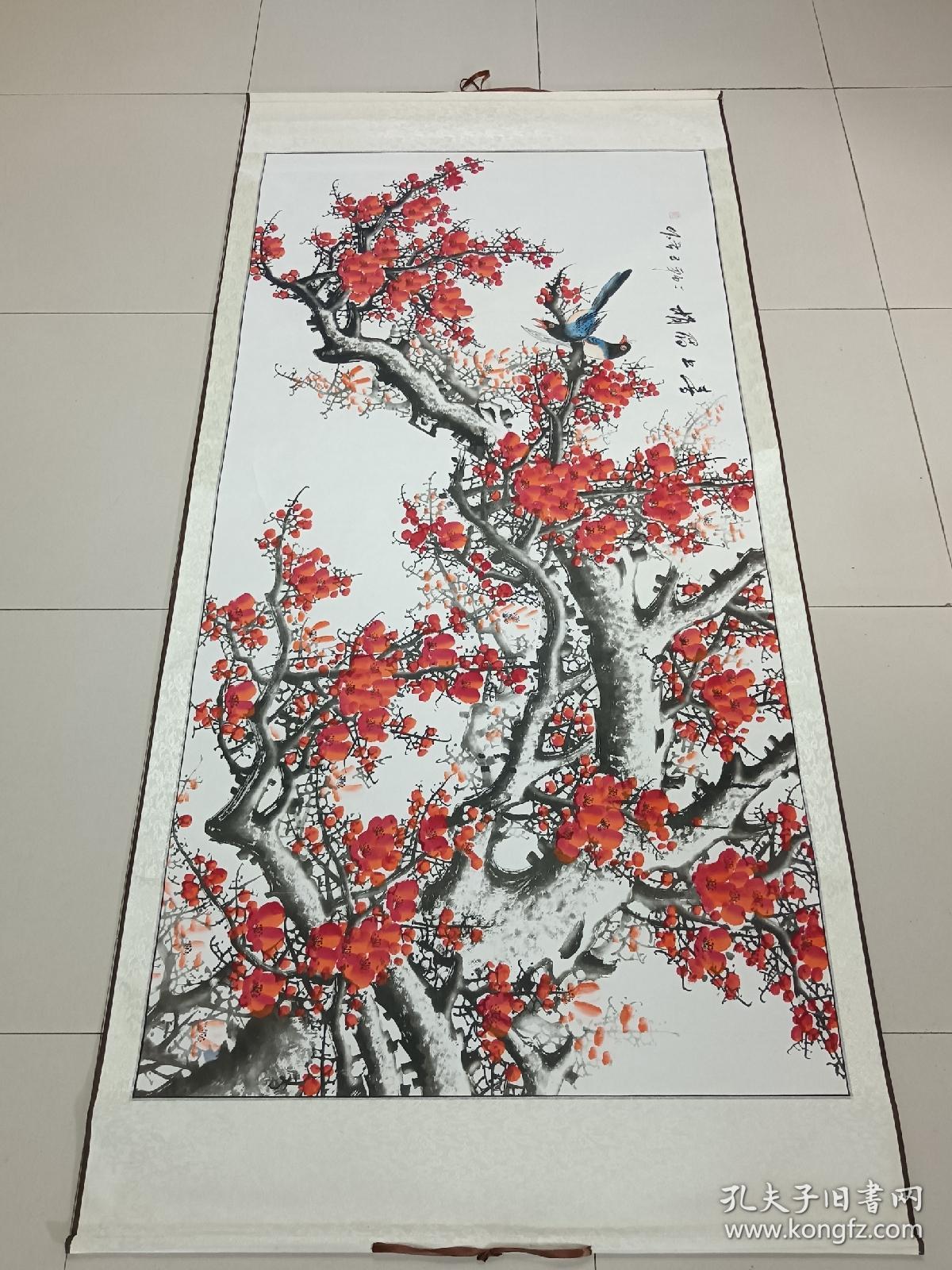 国画 低价处理 1.喜上眉梢 规格：197×97㎝