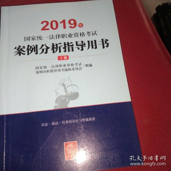 司法考试2019 2019年国家统一法律职业资格考试案例分析指导用书（全2册）