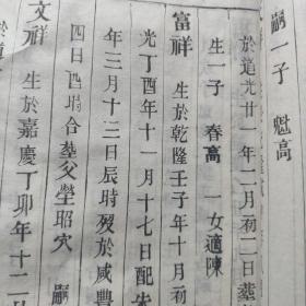 光绪线装延令郭氏宗谱3册