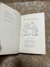 英王御用哈查德书店Hatchards真皮精品《Bab Ballads》巴布民谣，Gilbert吉尔伯特诗歌集，名社麦克米伦Macmillan出版。这些诗歌以其妙语连珠、喜剧风格和双关语的特点而广受欢迎。每首诗都描述了各种荒谬的情节、滑稽的人物和奇怪的事件，作者以幽默嘲讽的方式揭示了社会和人性的荒唐之处。 这部诗集融合了才华横溢的文字、幽默的想象力和演唱的潜力，使其可以成为戏剧化的表演形式。