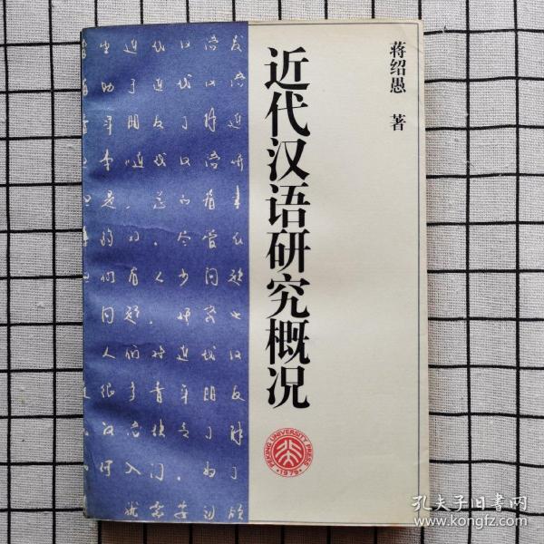 近代汉语研究概况——北京大学中国语言文学教材系列