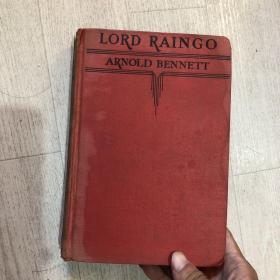 lord raingo  Arnold Bennett 精装 毛边本 1926年初版