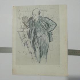 活页收藏，列宁在图书馆，热情奏鸣曲1920年列宁在高尔基家做客