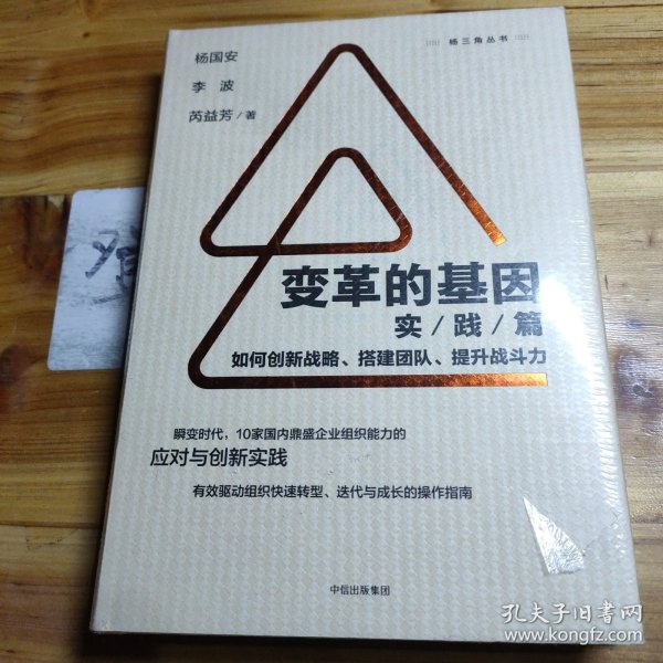 变革的基因：如何创新战略、搭建团队、提升战斗力（实践篇）