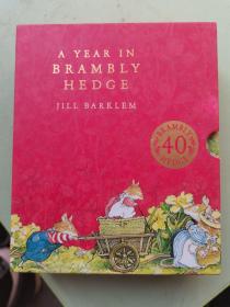 英文原版 A Year in Brambly Hedge 野蔷薇村的一年 4册精装 40周年盒装纪念版 儿童英伦田园童话故事书