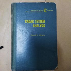 RADAR SYSTEM ANALYSIS 雷达系统分析 英文版(小16开A)