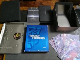 动漫动画盒装 DVD 《 TRANS FORMERS 变形金刚 铁盒装、卡片十几张+1小挂件》  15碟装光盘