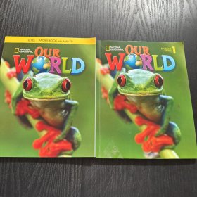 OUR WORLD STUDENT BOOK 1+WORKBOOK LEVEL 1（2本合售 2光盘）无笔记