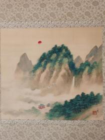 日本回流字画  名人字画 国画  山水画  古谷一晁