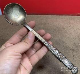18世纪法国Lkk公司精制银质勺（65克）