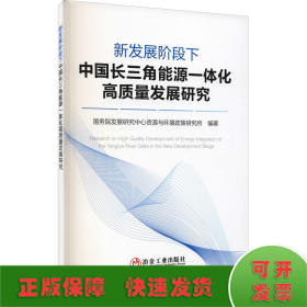 新发展阶段下中国长三角能源一体化高质量发展研究