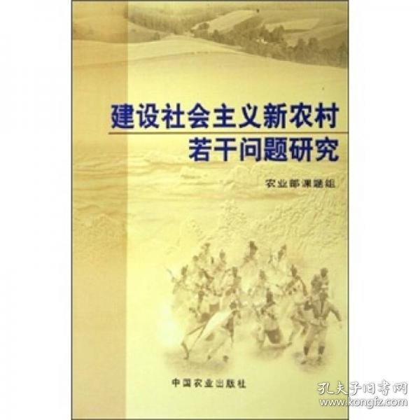 建设社会主义新农村若干问题研究