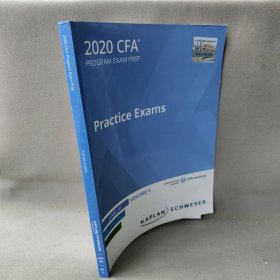 【正版二手】CFA 2020 practice exams level III volume  1