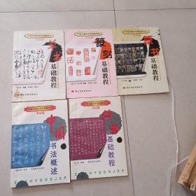 中国书画艺术电视教学片.书法篇5册合售