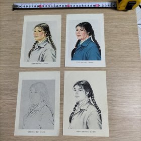 工笔重彩人物画5张