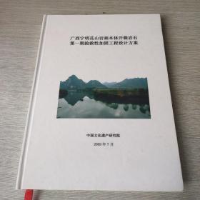 广西宁明花山岩画本体开裂岩石第一期抢救性加固工程设计方案