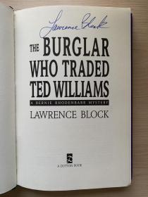 交易泰德·威廉姆斯的贼：喜欢运动的贼-劳伦斯布洛克签名本。