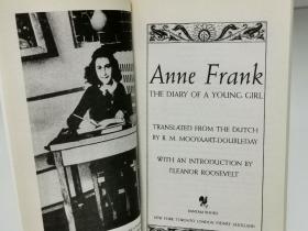 《安妮日记》    The Diary of a Young Girl  by Anne Frank[ Bantam Books 1993年版 ] （犹太人研究）英文原版书