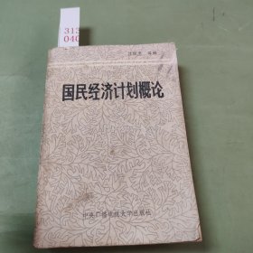 國(guó)民經(jīng)濟(jì)計(jì)劃概念汪廷忠