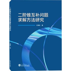 保正版！二阶锥互补问题求解方法研究9787307236714武汉大学出版社王国欣