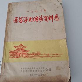 1973年 医药学术活动资料选