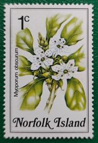 诺福克群岛邮票  花卉 植物 1枚新