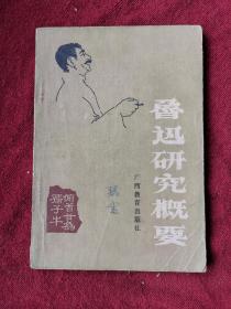 魯迅研究概要 89年1版1印  包郵掛刷