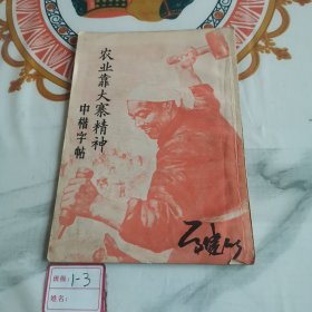 中楷字帖 农业靠大寨精神（摘录）