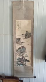 周立德，山水画，1988年作品。