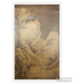 “中国历代绘画珍本”5幅，散页装帧，超大画幅，长度97cm-146cm，独立卷筒装，汇集“元四家”黄公望《九峰雪霁图》、王蒙《葛稚川移居图》、吴镇《洞庭渔隐图》、倪瓒《秋亭嘉树图》和曹知白《雪山图》