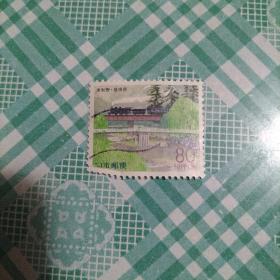 外国邮票 日本信销邮票   1999年 岛根县 津和野       1枚（库存   2  )