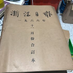 浙江日报1966年11月合订本