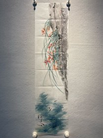 马涛，墨之，一级美术师，任杨凌农科城青年协会理事，西安秦宛书法学会会员，陕西省农业科学书画协会理事，美林书画艺术研究会会员 99*25cm，软片