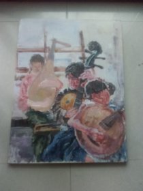 音乐！就爱当代名家精品！纯手绘/买家自鉴定。画工精美细致精品油画60*70，