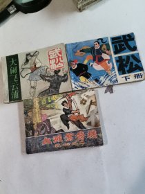 大闹飞云浦、武松  下、血溅鸳鸯楼（3册连环画）