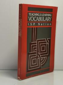 签名本 《英语词汇的教学方法与学习》    Teaching & Learning Vocabulary Teaching Methods by I.S.P. Nation（语言学）英文原版书