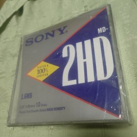 SONY MD 2HD 1.6MB 5.25寸软盘 未使用