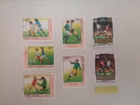 越南朝鲜世界杯邮票销七枚