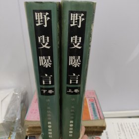 野叟曝言 上下 16开精装